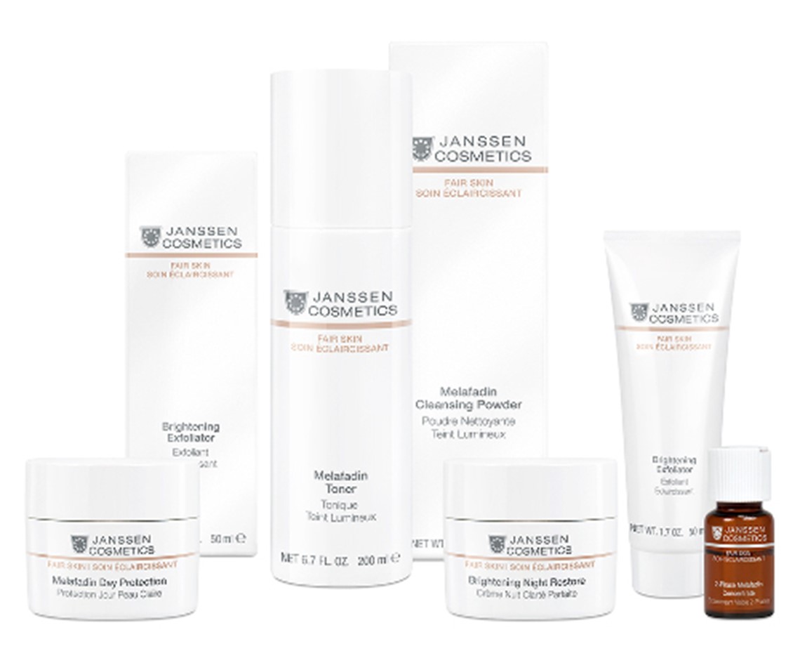 Glow janssen. Косметика Janssen Cosmetics. Fair Skin Янссен. Крем Янсен осветляющий. Fair Skin Tonic Janssen Cosmetics.