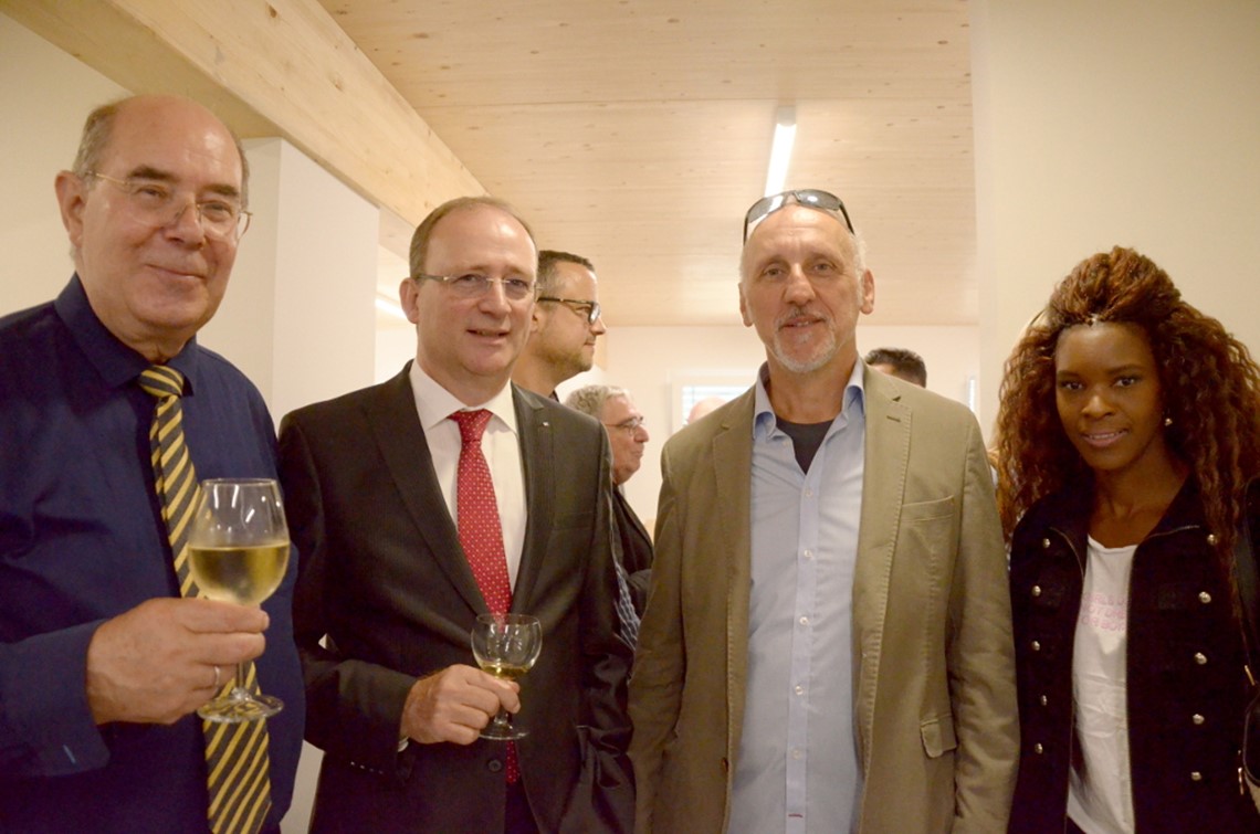 Mr. Walther Janssen, Mr. Schmitz (Sparkasse Aachen), Mr. & Mevrouw Lipp (Schreinerei Lipp)