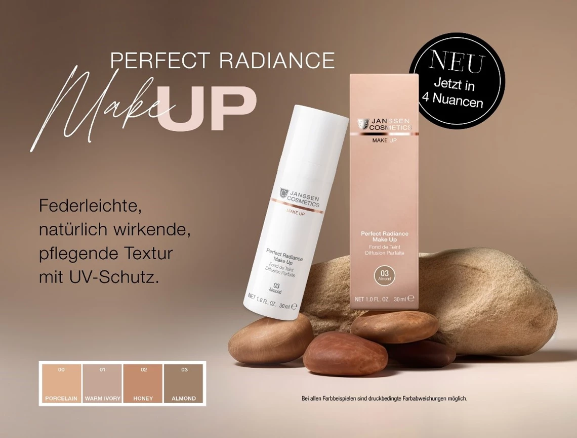 Perfect Radiance Make Up in der neuen Nuance 03 Almond